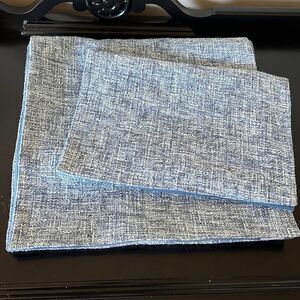 Williams Sonoma Textured Table Runner and Placement